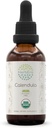 HerbEra Calendula B60 USDA Teinture biologique (extrait sans alcool, gouttes à base de plantes de haute puissance) Calendula biologique certifiée (Calendula Officinalis) Fleur séchée (2 oz)