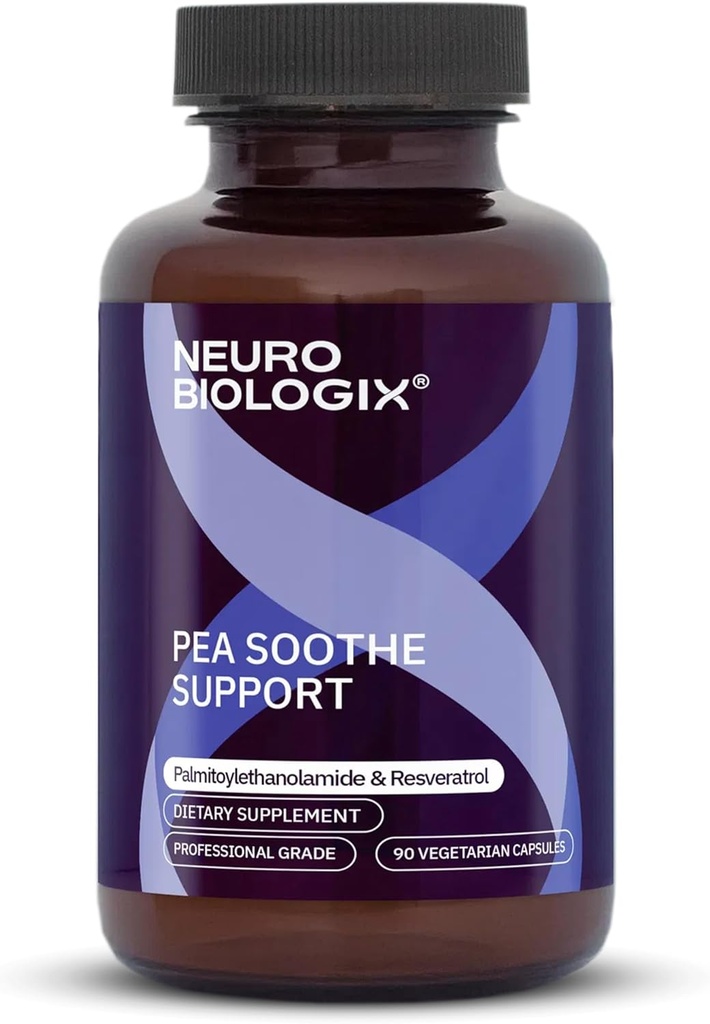 PEA Soothe Support Natural Relief Formula - Supplément PEA avec PEA et resvératrol pour soutenir la fonction nerveuse et réduire la sensibilité - favorise le rétablissement, la clarté mentale, l'énergie et l'équilibre quotidien