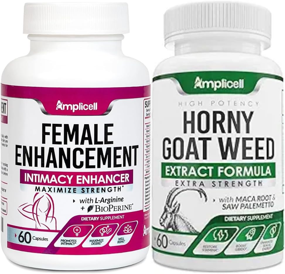 Enhancement féminin et pilules de chèvre en chaleur - Libido Booster pour hommes et femmes - Hormone Balance - Mood & Energy Pills - 60Caps