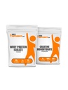 Compléments en vrac Isolation de protéines de lactosérum 1kg + lot de 500g de créatine