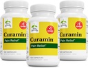 Terry Curamin naturellement - Supplément Curcumin pour la circulation et le soutien endorphine - Soutien pour le malaise occasionnel - Aide les muscles sains - 120 capsules (paquet de 3)