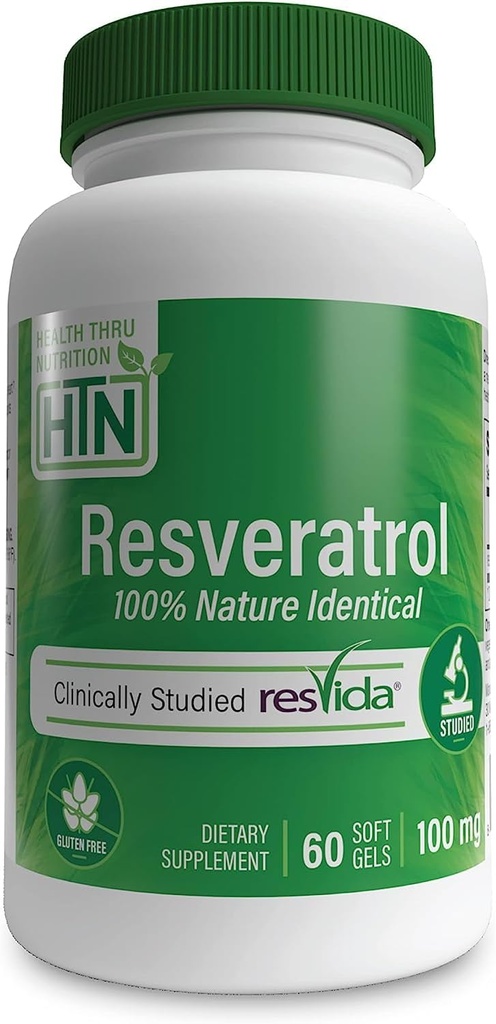 Resveratrol en tant que ResVida 100mg Trans-Resveratrol.