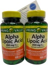 ThisNthat Nutritional Supplement Support Bundle: (2) 200mg 100 ct Bouteilles d'Acide Alpha Lipoique