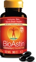 Nutrex Hawaï BioAstin Hawaiian Astaxanthin - 4mg, 60 Softgels - Farm-Direct Premium Supplément antioxydant pour soutenir la santé des yeux, de la peau, des articulations et du système immunitaire - Non-OGM et sans gluten