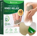 Knee Relief Patches, Knee Patches, Heat Patches for Joint Back Shoulder Neck, Herbal Patches for Knee, Wormwood Extract Sticker for Knee, Long Lasting Relief for Muscle, Up to 12 Hrs | 40 Count