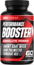 Supplément booster testostérone pour les hommes - Performance Test Boost - Male Enhancing Enlargement Pills - Améliorer l'énergie, l'endurance, l'endurance, la force, la conduite et la croissance musculaire - 60 capsules - 30 portions