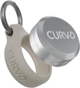 Cas de transport CURVD Premium – conteneur porte-clés de voyage durable, organisateur de pilules de médecine et boîte à pilules de voyage, petit support étanche pour pilules, bouchons d'oreilles, bijoux, compatible avec boucle, vibes et eargasm