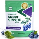 Rewind Best Tasting Super Greens Powder with 40+ Superfoods – Delicious Daily Green Powder with Vitamin B12, Zinc, Vitamin C, Magnesium & Calcium – Green Juice Superfood Mix - Blueberry Acai Flavor