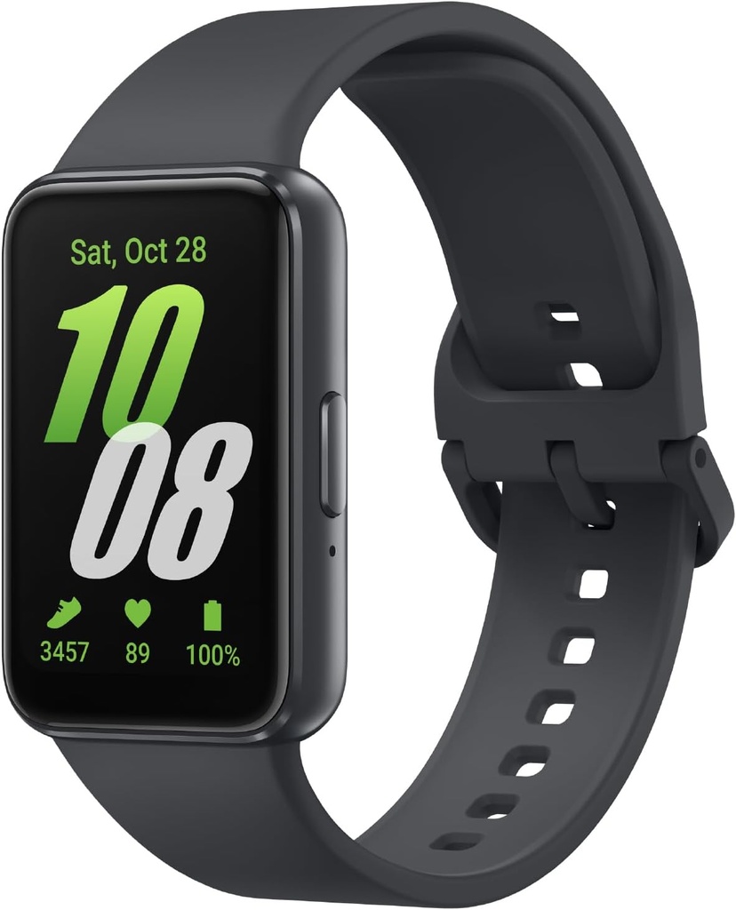 SAMSUNG Galaxy Fit3, Health/Activity Fit Tracker, Smartwatch pour Android, Batterie de 13 jours, Sleep/Snore Tracking, Heart Rate, 2025, Dark Gray [US Version, Exclusive, Garantie de 2 ans]
