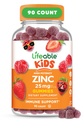 Zinc Lifeable pour les enfants de 25mg de Grande Dégustation Naturelle Zinc Gommies de Gluten Sans Végétarien Non GMO Zinc Suppléments de Gluten