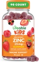 Zinc Lifeable pour les enfants de 25mg de Grande Dégustation Naturelle Zinc Gommies de Gluten Sans Végétarien Non GMO Zinc Suppléments de Gluten