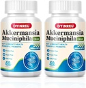 Akkermansia Muciniphila 300 milliards d'AFU,Augmentation GLP-1, Probiotiques pour la santé digestive, Gut, Immune et globale,Enhances Gut Digestive Lining fonction, A Live Probiotiquespour les femmes hommes,60 Capsules