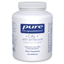 Encapsulations pures +Cal+ avec Ipriflavon.com supplément minéral, vitamine et à base de plantes pour promouvoir la force squelettique.