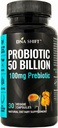 Probiotiques 50 Million - 11 Strain Live Probiotique Prébiotique pour les hommes et les femmes - Meilleur pour soutenir la santé digestive et immunitaire. avec Lactobacillus Gasseri - Potence garantie d'expiration