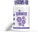 Melatonine pour dormir pour les hommes et les femmes - Sleep Melatonine - Extrait de racine valériane - Végétarien 3mg Melatonine Capsules - Aide au sommeil pour les adultes - Suppléments de sommeil profond pour soulager Jet Lag Strain