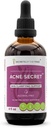 Secrets de la Tribe Acne Secret Extrait sans alcool, Teinture, Glycérite Boldo, Silk de maïs, Feuille de Nettle Stinging, Alfalfa, Feuille de Senna. Support de clarification de la peau (4 Fl Oz)