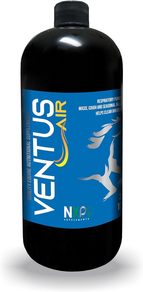 Ventus Air - Breathing Support Mucus Cough Allergies Supplement for Horses by NXP Supplements - 1 Quart (32 oz)