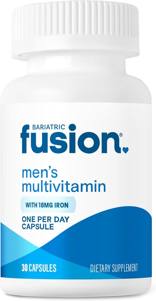 Fusion bariatrique une fois par jour Multivitamine bariatrique avec fer pour les hommes avec des vitamines de soutien de la prostate et du coeur*