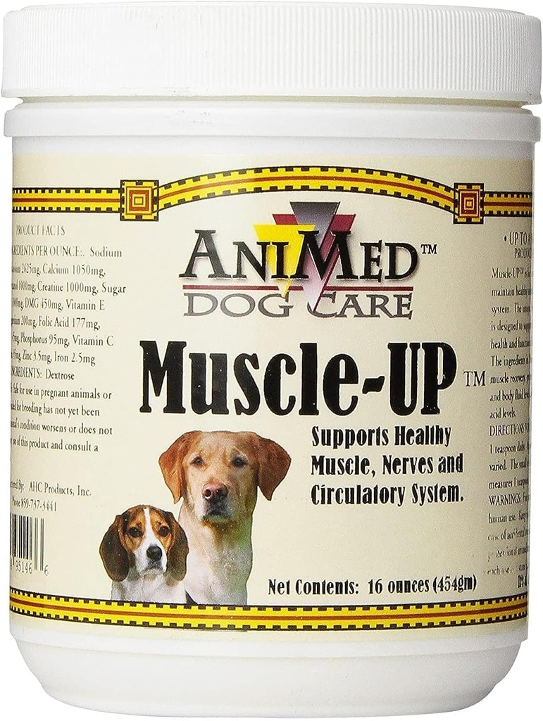AHC Produits Muscle Up Poudre pour chiens, 16-Ounce