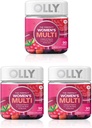 Supplément gommy multivitamine pour femmes Olly Perfect, avec biotine et acide folique, baies agréables, 90 comtes (45 jours d'approvisionnement), 3 paquets
