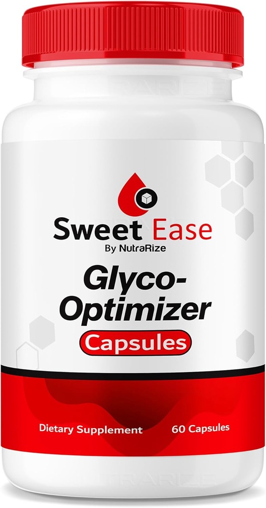 NutraRize Sweet Ease Glyco Optimizer Capsules, pilules de soutien du sang naturel, examen de la pression de Glycogen (60 capsules)