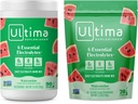 Ultima Replenisher Mélange de poudre d'électrolyte – sans sucre – pastèque, 90 boîtes de service et 20 sacs à bâton – 6 électrolytes et minéraux – Keto Friendly, Vegan, non-OGM