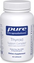 Encapsulations pures Complexe de soutien thyroïde - Soutient la santé thyroïde* - Infusion antioxydante - avec Ashwagandha & Iodine - Non-OGM & Végétarien - 60 Capsules