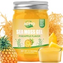 ACEYO (12 OZ Irish Sea Moss Gel cru Ananas végétalien Saveur 102 Vitamines et minéraux Wild Harvested Non-GMO Immune Defense Booster Thyroïde Soutien digestif