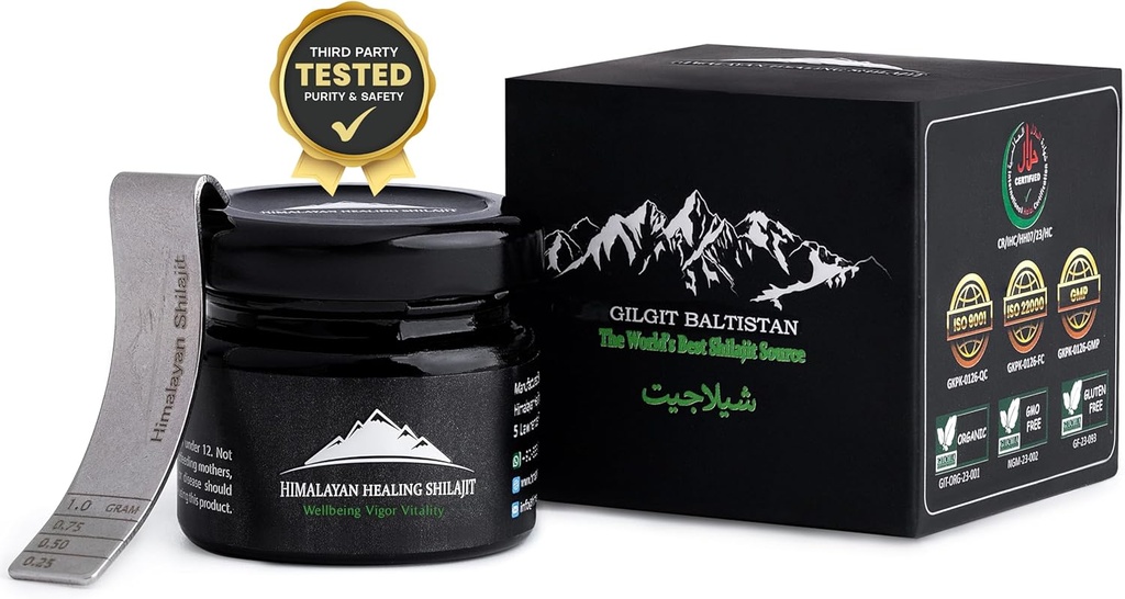 Gold Grade Himalayan Shilajit résine pour les hommes et les femmes.