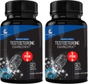 Pharmacienne Recommandée 2 fer 1 Offre 180ct Testostérone Booster Enhancement by Research Labs. Augmenter la force d'énergie musculaire. Saw Palmetto, Tribulus, Tongkat Ali, Horny Goat Weed, Zinc