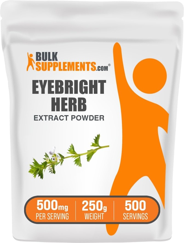 BulkSupplements.com Poudre d'extrait de l'oeil - Extrait de l'oeil - Supplément à base de plantes, sans gluten - 500mg par portion, 250g (8,8 oz) (paquet de 1)