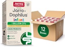 Formules de Jarrow Jarro-Dophilus Probiotique liquide pour nourrissons, supplément alimentaire, soutien sanitaire intestinal pour les nourrissons, 1 milliard CFU par portion, 0,51 Fl Oz, 30 jours d'approvisionnement, (paquet de 12)