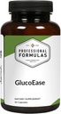 Formules professionnelles GlucoEase - avec Goat's Rue, Ginseng américain, Fenugreek, Gymnema & Chrome - Végétarien, Sans gluten, Hypoallergénique, 90 Capsules