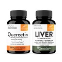 Sandhu's Quercetin 1000mg & Liver Cleanse & Detox Capsules| Immune, Liver Health Support and Detoxification| Non-GMO