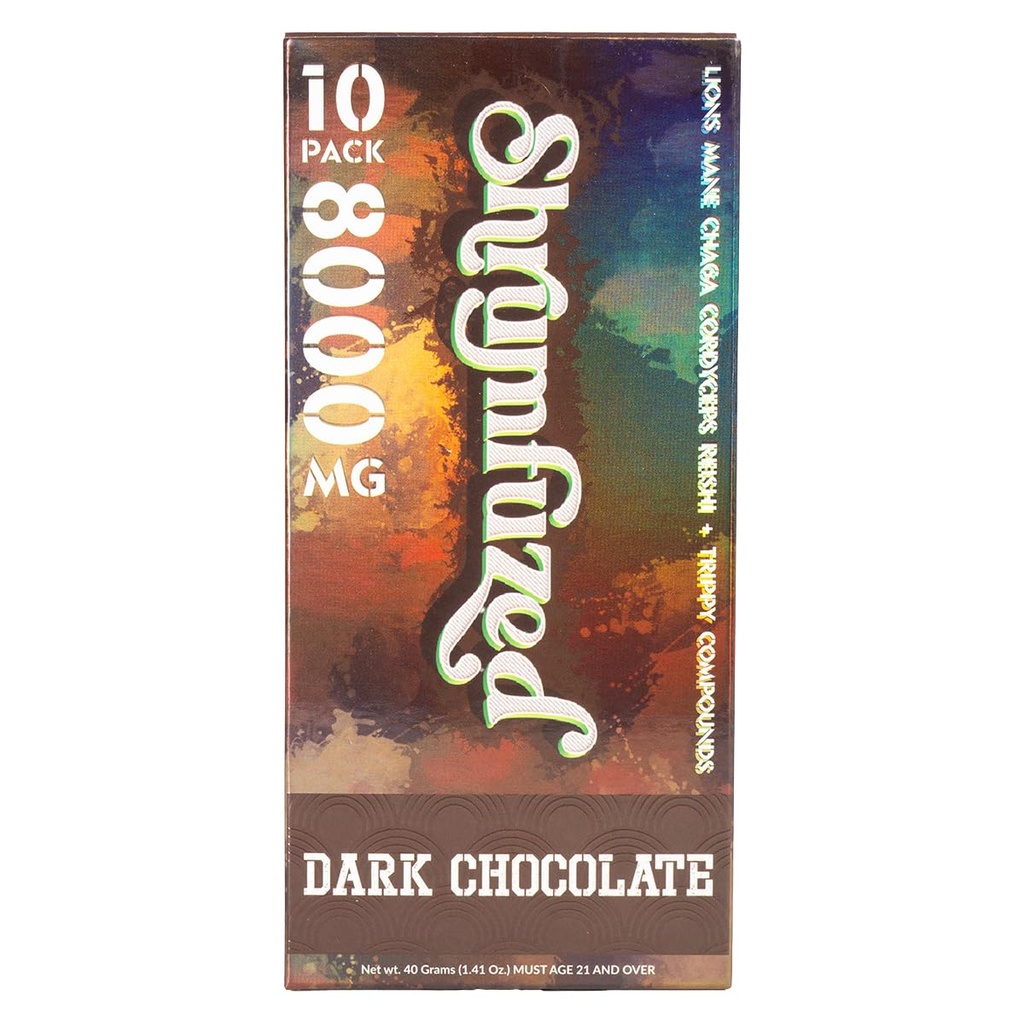 Proprietaire Nootropic Gummy 8000mg - Lion's Mane, Reishi, Chaga, et Cordycep Nootropic Tripee Mélange de champignons (10, chocolat noir)