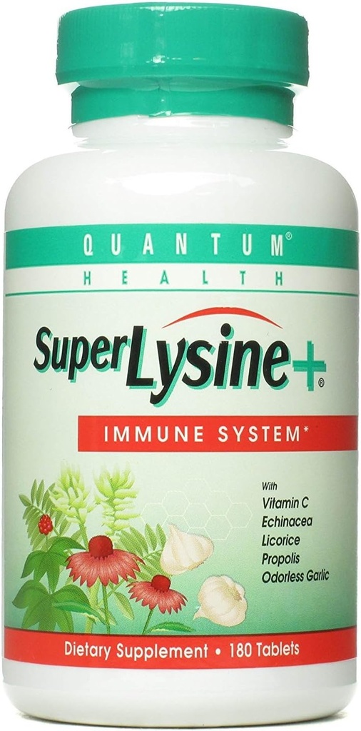 Quantum Amino Acid Super Lysine Plus Comprimé - 180 comprimés par emballage - 3 par boîtier.