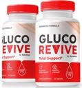 (2 packs) Gluco Revive - Pilules officielles de Gluco Revive pour les niveaux stables, la circulation et la santé globale, GlucoRevive support naturel pour bien-être, GlucoRevive Pastillas Review (120 capsules)