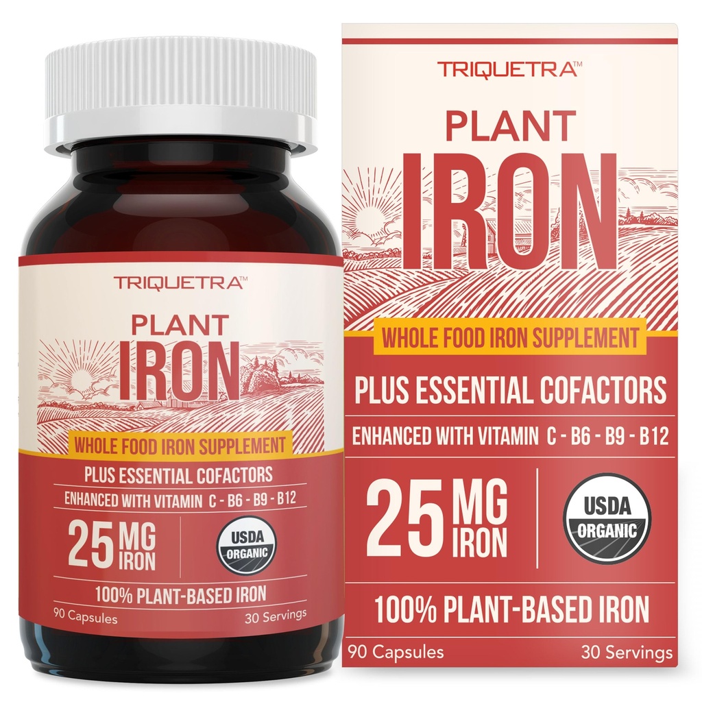 Complément de fer biologique ► Minéraux et cofacteurs d'aliments entiers, 25 mg d'élémental.