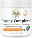 Puppy biologique pour animaux de compagnie complet - Poudre de multivitamines pour chiens - 1 lb - Vitamines et suppléments quotidiens pour chiens pour aliments maison - Système immunitaire, peau, manteau et santé générale - Petits et grands chiots de race
