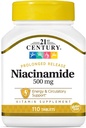 21st Century Niacine 500 Mg Capsules sans flush, 110-Count (paquet de 3)