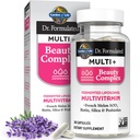 Jardin de la vie Dr Formulé Multi+ Complexe Beauté Liposomale Fermenté Multivitamine Plus Peau et ongles Vitamines, Melon SOD, Biotine & Probiotiques, 30 Capsules, Supplément pour les femmes et les hommes