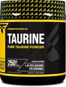 Poudre de taurine PrimaForce, 250 grammes - Supplément sans OGM et sans gluten