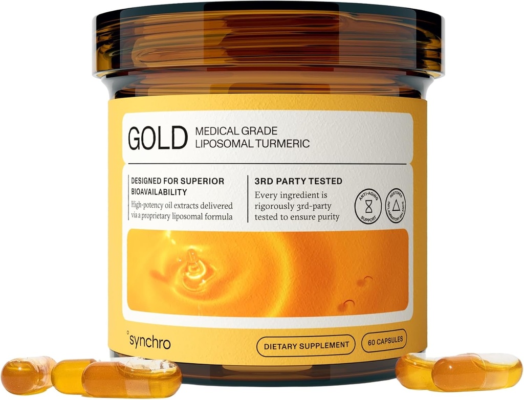 Synchro Gold Médical-Grade Liposomal Turmeric.