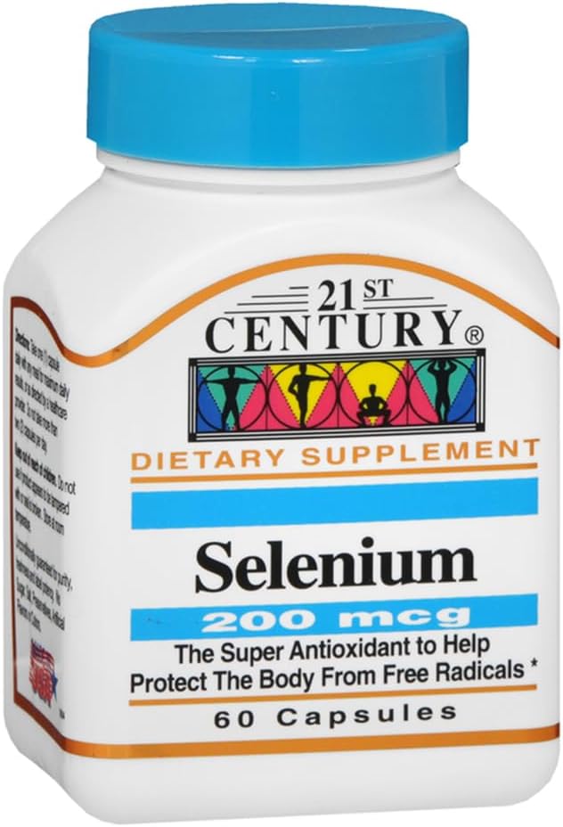 Sélénium du 21ème siècle, 200 mcg, 60 capsules