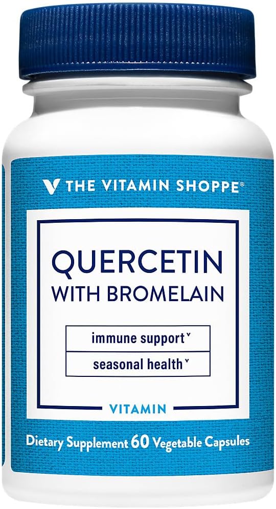 La vitamine Shoppe Quercetin avec Bromelain - 250mg Antioxydant (60 Capsules)