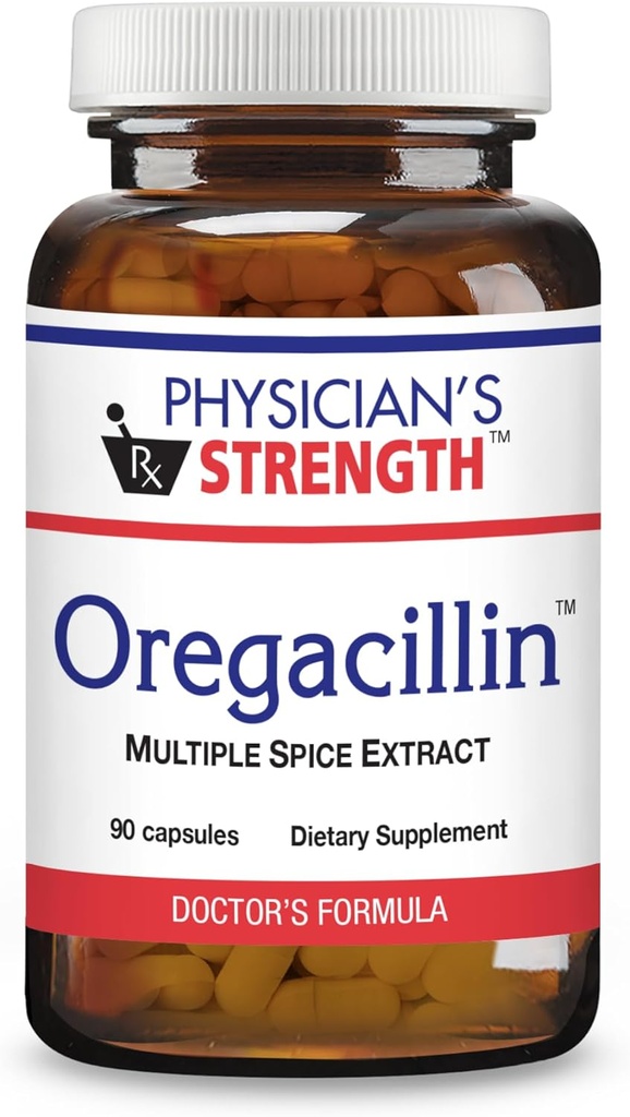 Orégacillin - 90 capsules - Extrait d'épices multiples - Soutien respiratoire - 90 portions