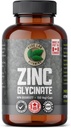 Supplément de glycine de zinc 23 mg - 150 capsules véganes par Vitamines de laboratoire pur - Sel acide amino pour une peau et des ongles sains - Soutient le système immunitaire, la prostate, la vision - Fabriqué au Canada