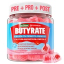 Gommies de Butyrate avec Probiotique + Prébiotique + Postbiotique, Omega-3 500mg, Fibre avec 9 Million CFU Probiotiques, Calcium et Magnésium, Inuline, Psylium Husk pour la santé digestive, Soutien flottant, Sans sucre