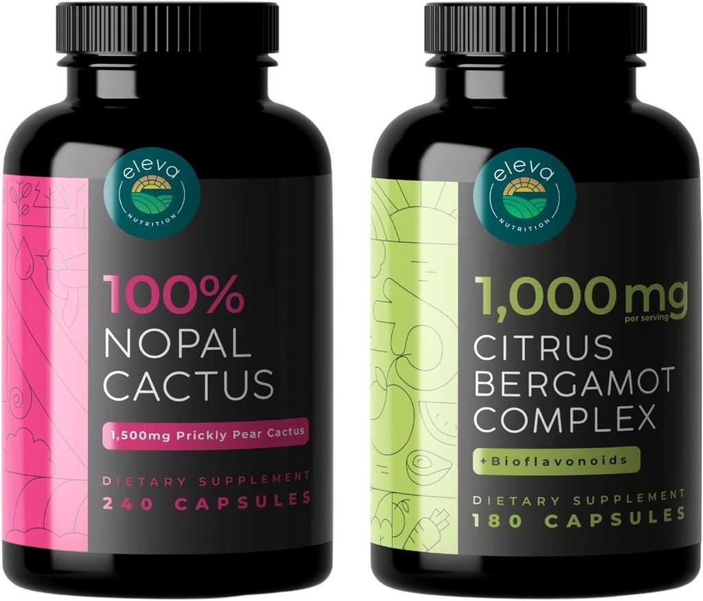 Nopal Cactus Capsules et complexe d'agrumes Bergamot + Bioflavonoïdes