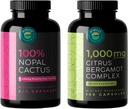 Nopal Cactus Capsules et complexe d'agrumes Bergamot + Bioflavonoïdes